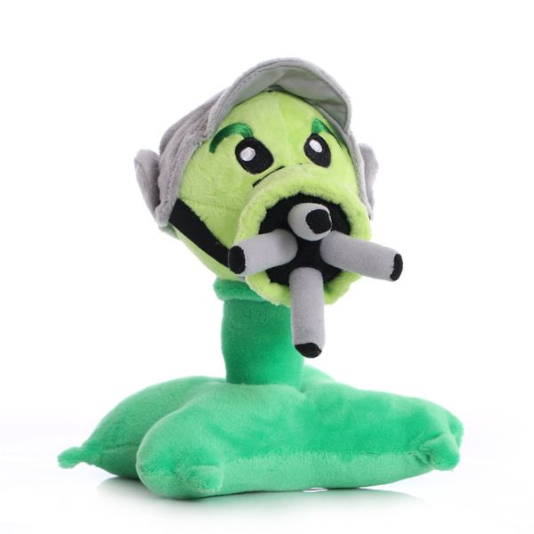 Plants vs Zombies Gatlin Peashooter Plush Toy Stuffed Doll 17cm-6.7inch