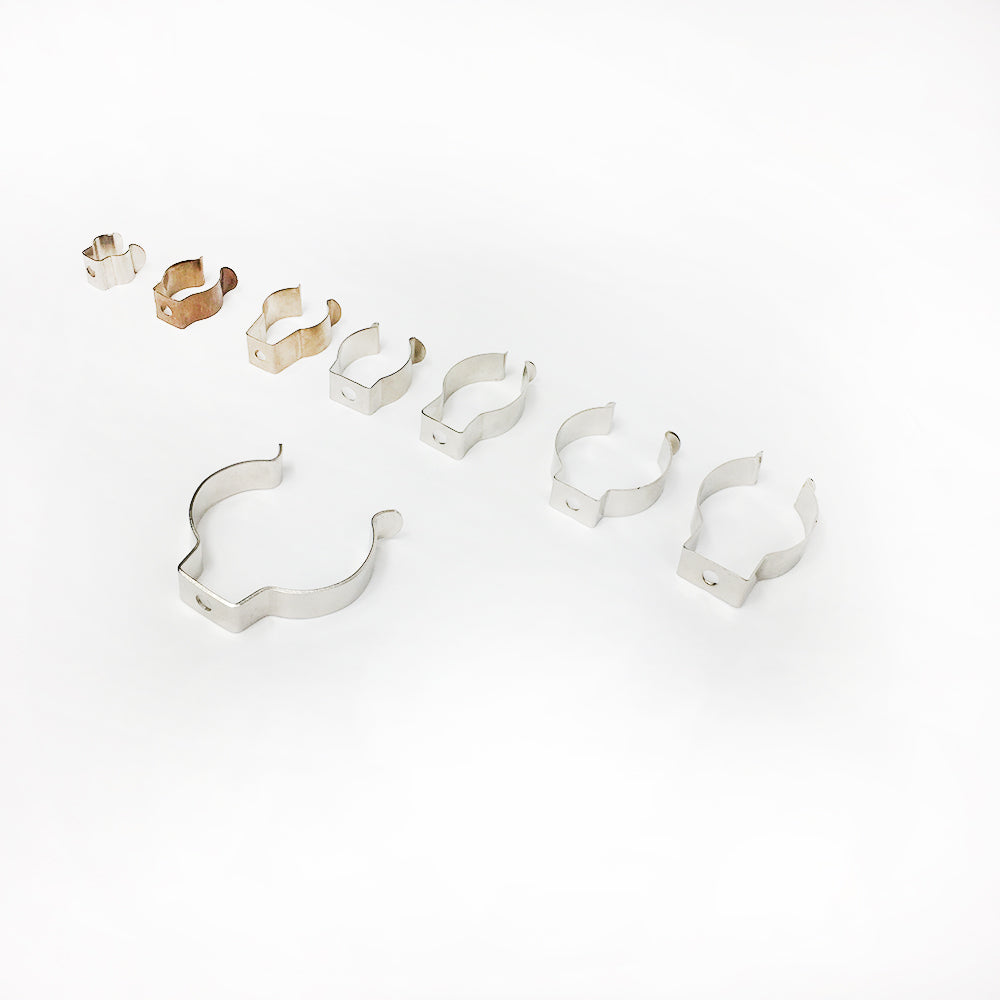 U Clips Stainless Steel Lamp Holders Tubes Support Pipe Clamps T4 T5 T6 T7 T8 T9 T10 T12 LED Fluorescent Tube Mounting Accessories