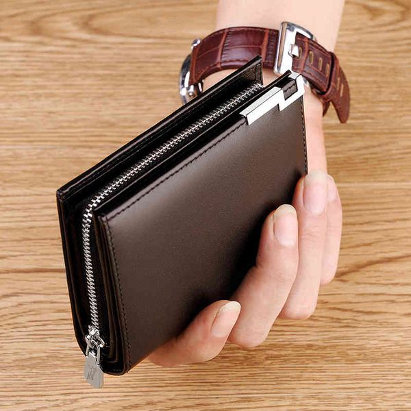 Classic Wallets Men Short Casual Genuine Leather Male Purse Standard Card Holders High Quality s Pl218