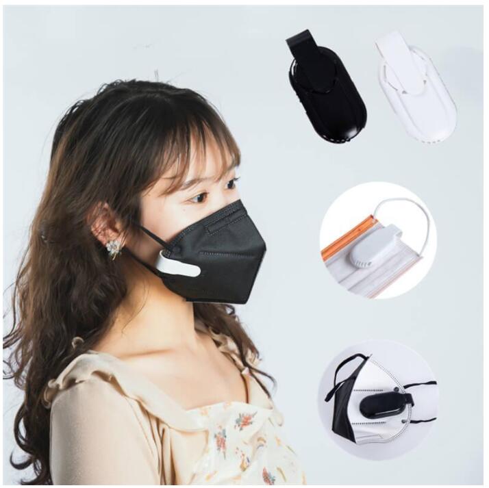 Creative Face Mask Air Fan Fresh Cooling Summer Small USB Mini Fans Rechargeable Protective Clip Portable Reusable Mute with Clips