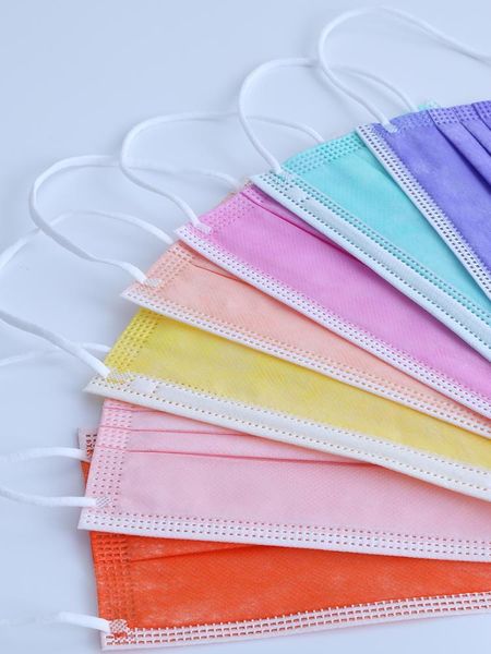 Facial Wholesale Disposable Face Mask 3 Layers Dustproof Protective Cover Masks Anti-Dust Disposable Salon Earloop Mouth Mask Party Masks