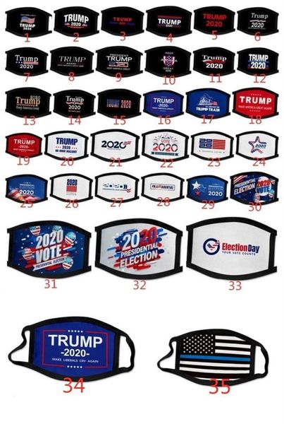 Stock Trump Party Masks 2020 Election Cotton US Mask Keep America Great Again Cosplay Party Face Masks Anti Dust Pollution Mouth Cover