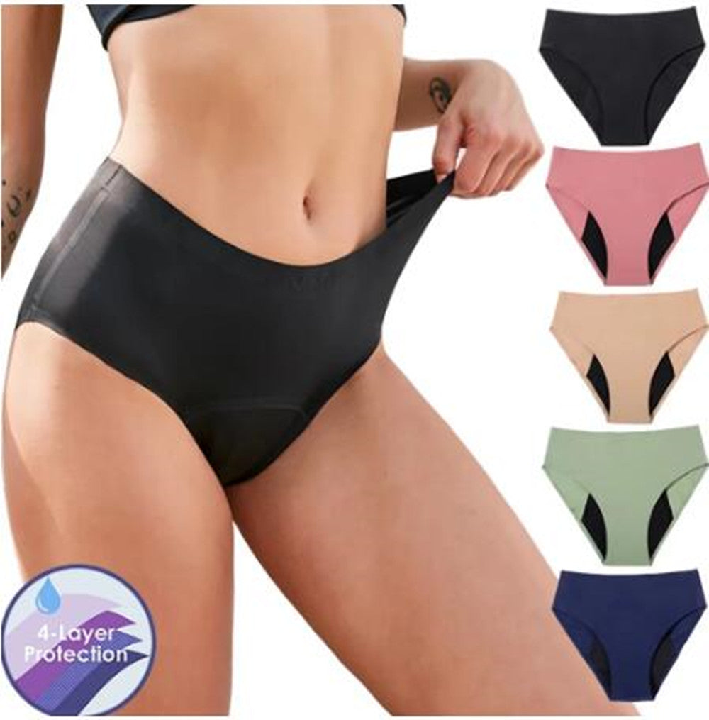 Women&#039;s Panties Seamless Menstrual For Heavy Flow Period Absorbent 50ML Physiological Underwear 4 Layer Leakproof Lingerie Briefs Pants by Expr