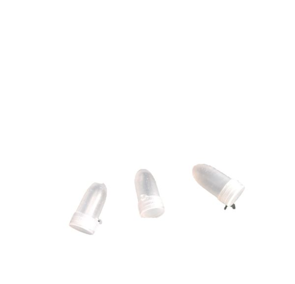 2021 Round Clear Plastic Test Tube Centrifuge Tubes, Plastic Test Vials Sample Micro Centrifuge Tube With Flip Cap 10x23MM