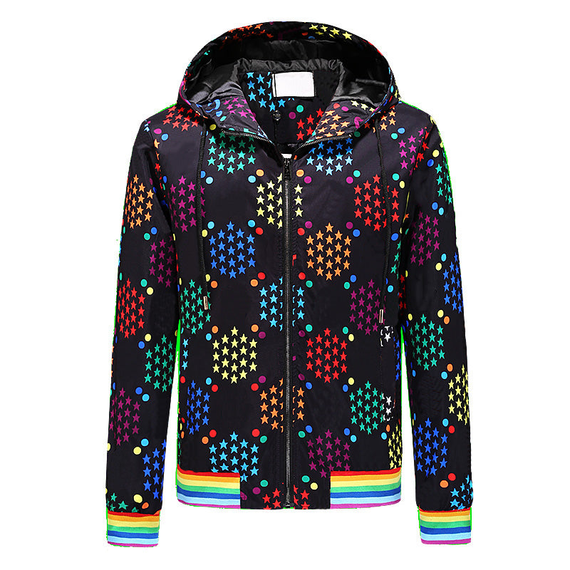 Mens Jackets Bee Pattern Classic Letter Print Casual High Quality Jacket Men Outerwear Coats Asian Size