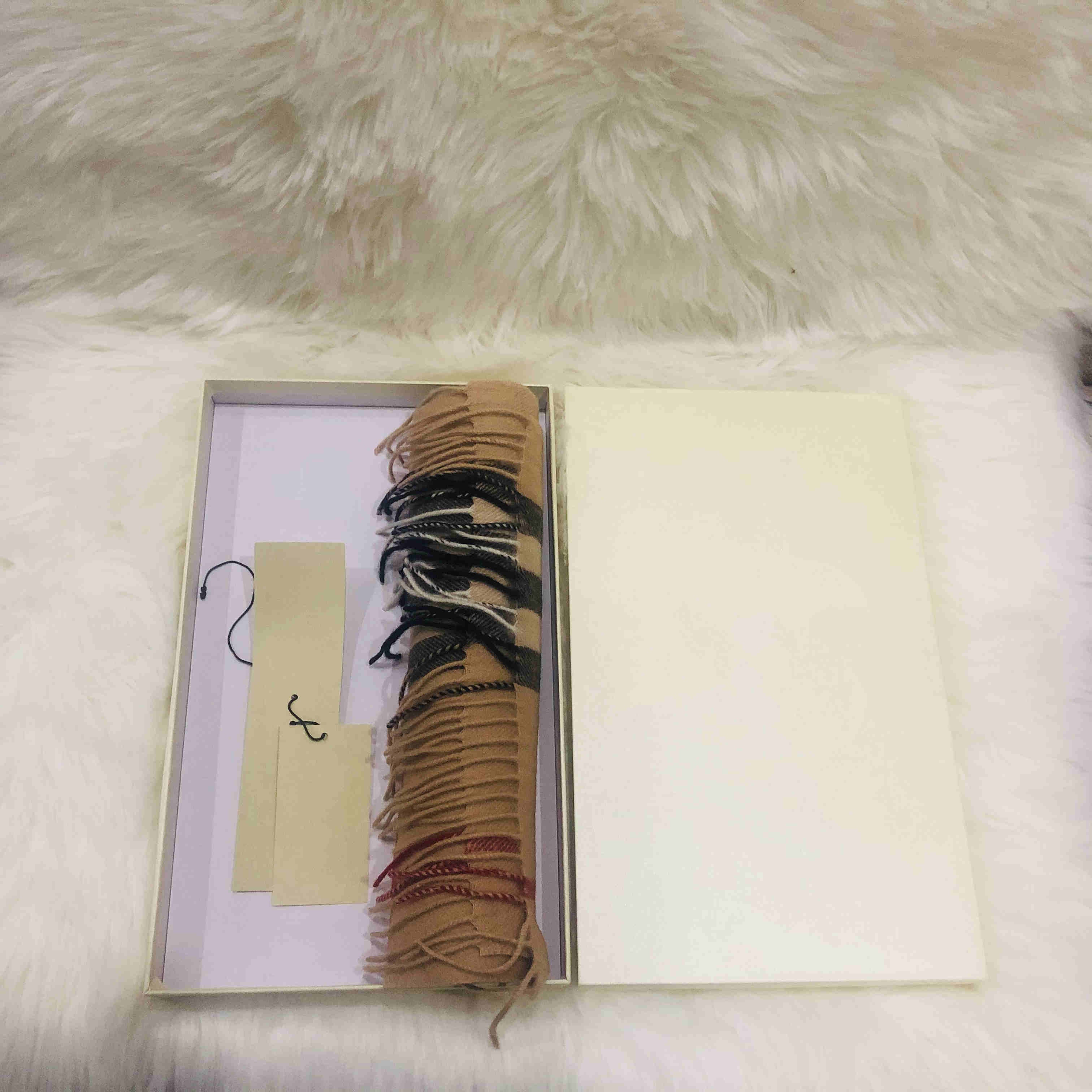 Designer Scarves Rainbow Llattice High Quality Autumn winter Cashmere Scarves, Super Long Shawls Fashion Women&#039;s Soft Scarve With Gift bag