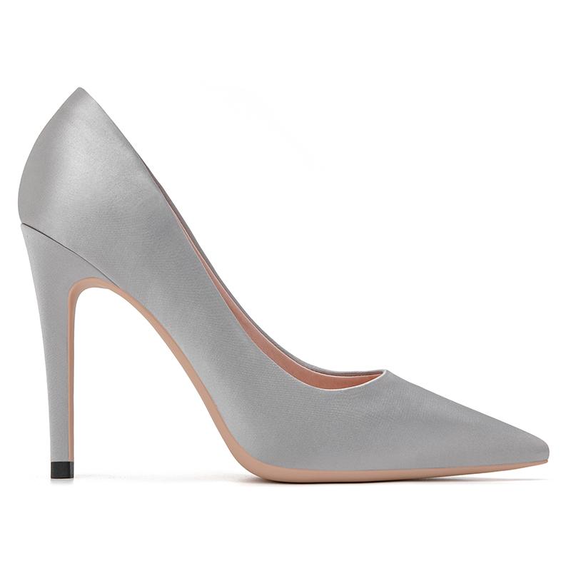 Dress Shoes Spring Simple Pointed Stiletto High Heel Large Size Small Satin Wedding Candy Color Banquet Women&#039;s