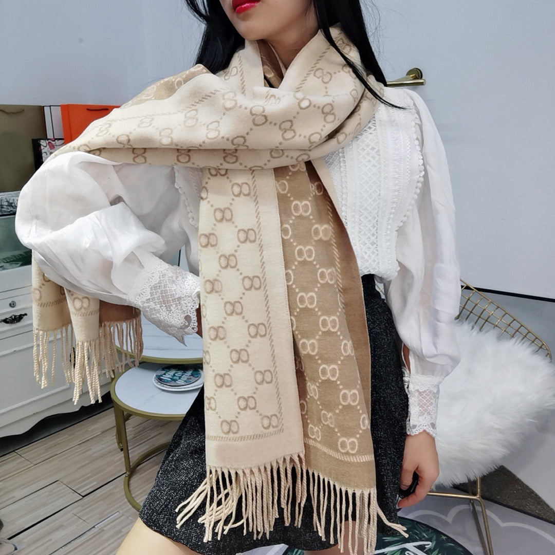 Ladies fashion cashmere scarf Rabbit velvet scarfs warm winter long high-grade silks scarves simple retro style tippet 180x70cm no box