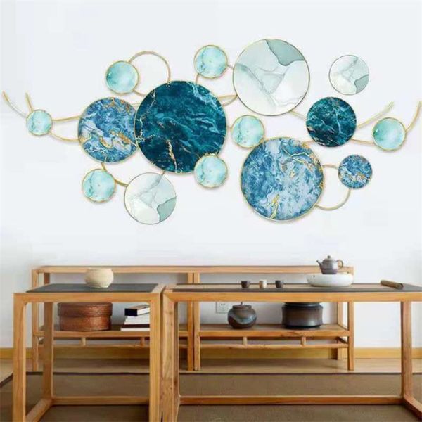 Creative 3D Marble Wall Decals Home Decor Removable Vinyl Mural art House Decoration Self Adhesive Wall Stickers 210929