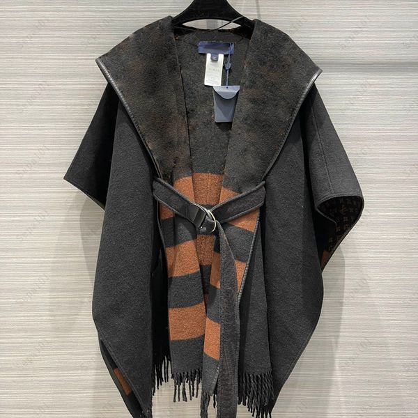 Womens Cape Autumn Fashion Women Bathrobe coat Outerwear Winter Coats 4 Styles Letter Pattern Trendy Lady Streetwear