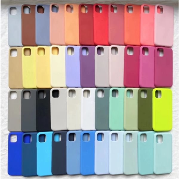 TPU Soft Phone Cases for Apple iPhone 12 11 Pro MAX XS XR SE 2 Candy color Matte back cover silicone