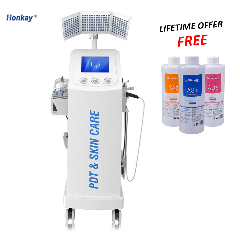 Professional 8 in 1 Hydra water Dermabrasion with Bio-lifting Spa Facial Machine-Hydro Microdermabrasion oxygen jet peel Machine for beauty salon us