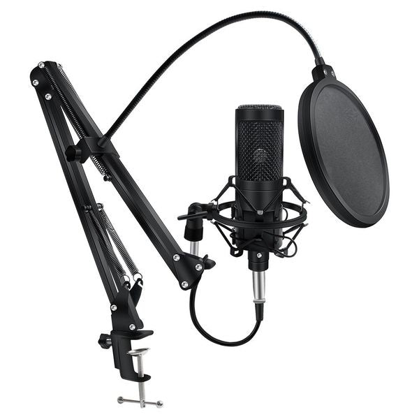 Metal Condenser Kit for PC Computer Professional Microphone With Stand Record At Home For Broadcasting Karaoke