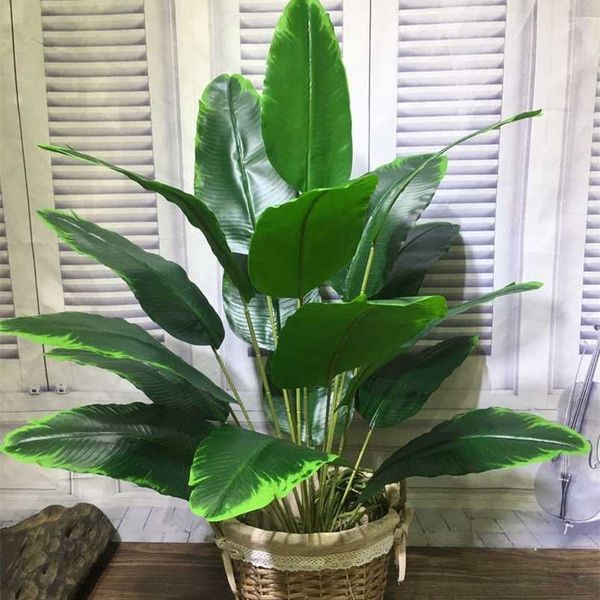83CM Banana Tree Home Decoration Accessories Artificial Plants Aesthetic Room Decor Bonsai Plante Artificielle Tuin Decoratie 211104