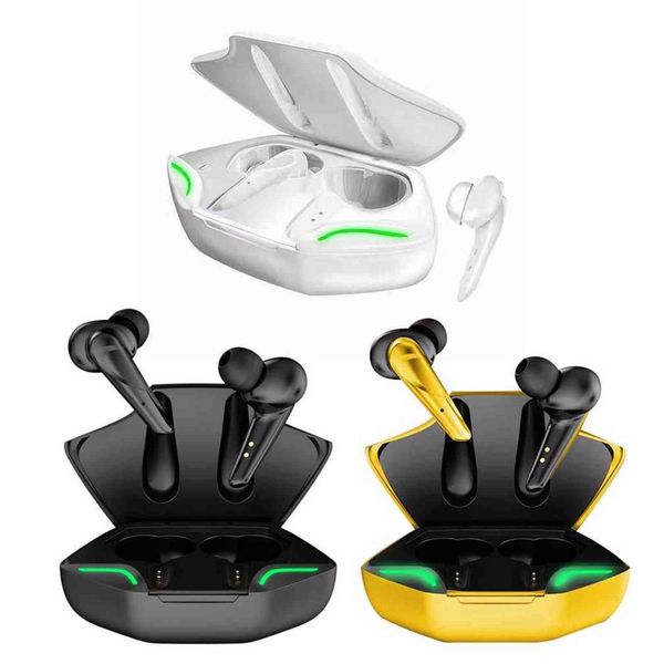 Gaming Bluetooth-compatible Earphones Stereo Sound Sport Earbuds Waterproof Deep Bass Earphone Gamer Headset with Mic for Phone