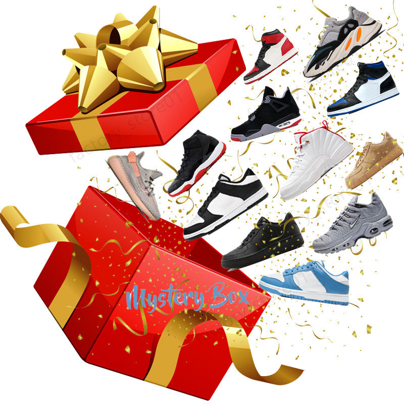 Mystery Box Gift Surprise Fashion Casual Shoes Women Men Mens Daily Lifestyle Skateboarding Shoe Trendy Platform Walking Trainers Black chaussures