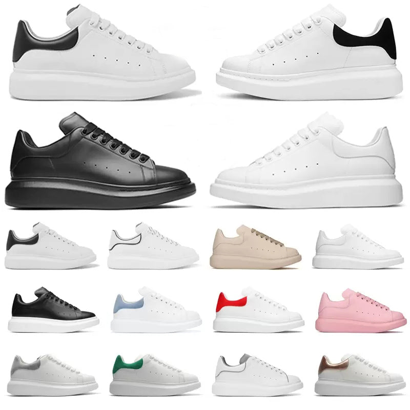 Casual Shoes Mc Top Quality Mens Womens Leather Lace Up Comfortable Pretty Trainers Daily Lifestyle Skateboarding Size 36-45 With Box