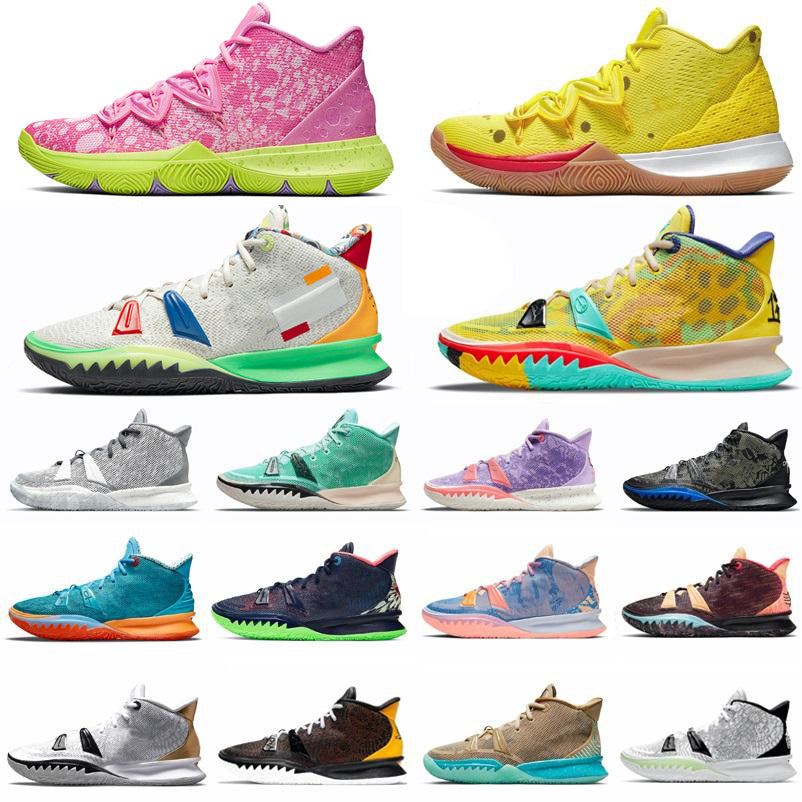 One World 1 People Chip Light Bone Kyrie 7 mens basketball shoes Kyries 5s sponge sandy Creator Hendrix Horus Rayguns Daybreak squidward men