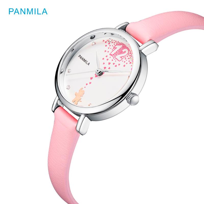 Wristwatches Panmila Ladies Elephant Small Dial Quartz Watches For Women Candy Pink Lovely Dress Watch Female Girl Gift Relogio Feminino