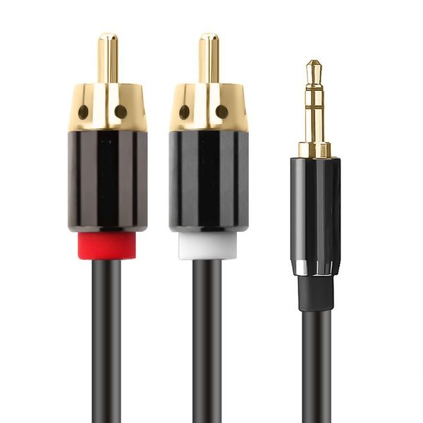 RCA Cable HiFi Stereo 3.5mm to 2RCA Audio Cables AUX Jack 3.5 Y Splitter for Amplifiers Audio Home Theater