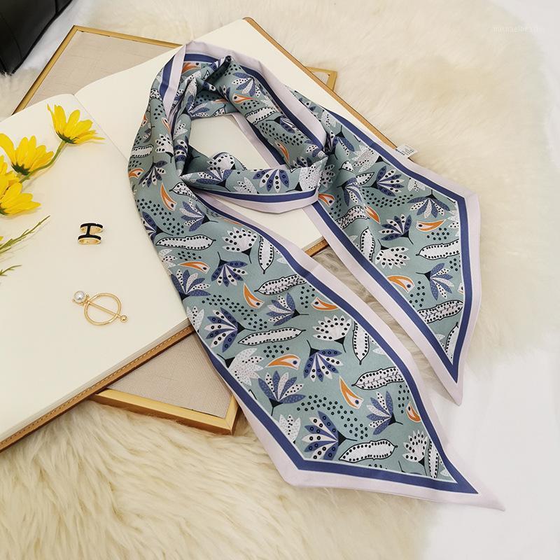 Scarves 150cm Silk Scarf Twill Bag Ribbons Handbag Tie Kitten Cat Women Necktie Lady Fashion Headband Long Skinny