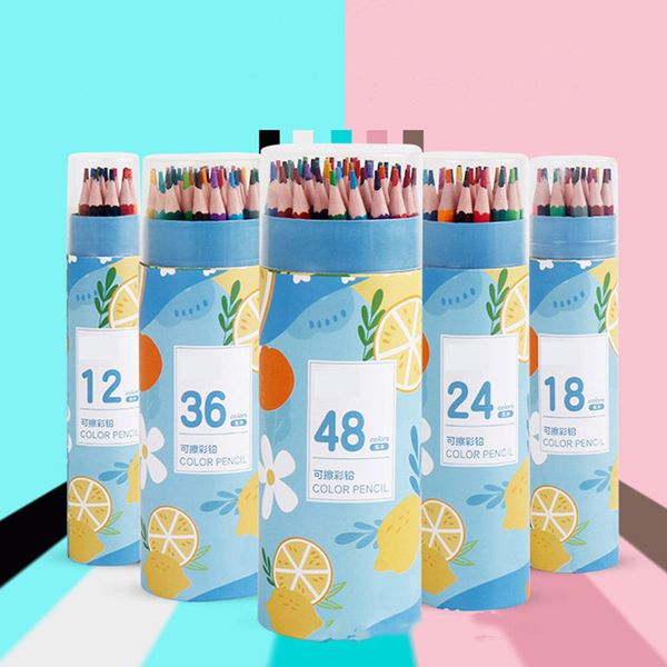 12-18-24-36-48 colors Wood Pencil Artist Pencils Set Lead Painting Pen Children Drawing Sketching Stationery Kids Students School Season Pai