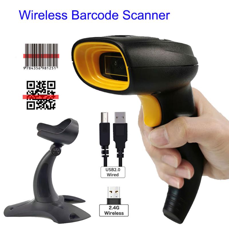 Scanners HBAPOS Wired 1D QR 2D Handheld Support Extra Long USB Bar Codes Reader Scanner Data Matrix Plug And Play