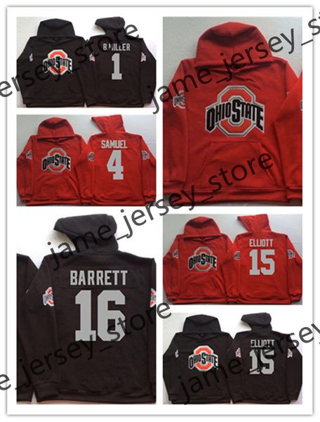 Custom Ohio State Buckeyes Stitched Pullover Hoodie Jersey 47 A.J. Hawk 97 Joey Bosa