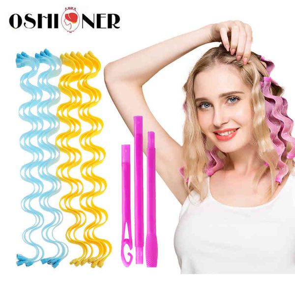 24PCS DIY Magic Curler 25 30 45 50 65CM Portable style Roller Sticks Durable Beauty Makeup Curling Hair Styling Tools