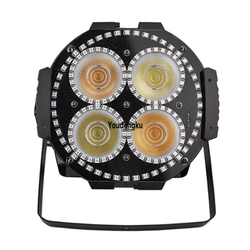 6 pieces 4 eyes blinder led Lyre Par 4x60w 4 in 1 rgbw dmx led cob par can rgbw light