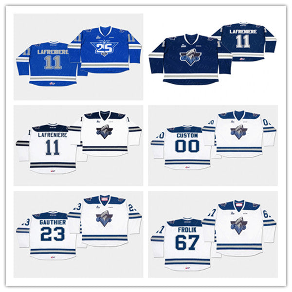 Men&#039;s CHL Rimouski Oceanic Hockey Jersey Alexis Lafreniere Cedric Pare Sidney Crosby Dmitry Zavgorodniy Isaac Belliveau Zachary Bolduc Guay