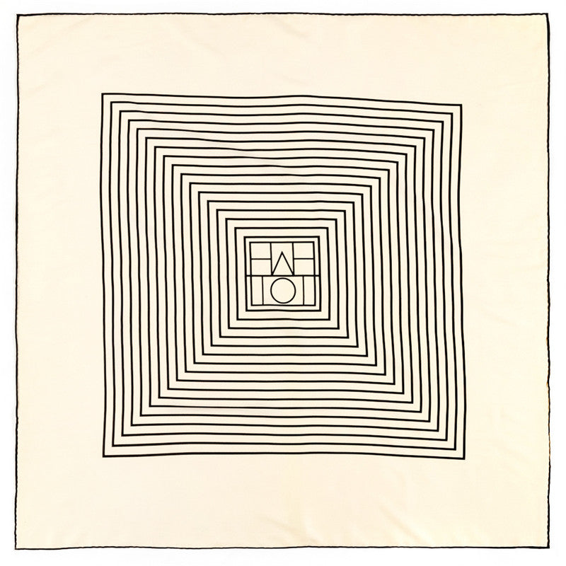 New 90cm*90cm Manual Hand Rolled Twill Silk Scarf Women Geometric Letters Printing Square Scarves Foulards Femme Wrap Bandana Hijab