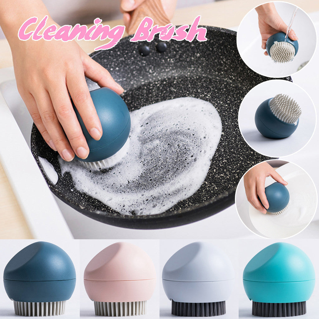 Cleaning Brushes Silicone Spherical Brush Kitchen Household Kitchenware Dishes Pot Brushes Supplies Home Garden High Quality