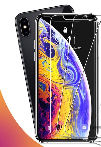 Tempered Glass Screen Protector For New Iphone 12 11 Pro XR XS MAX X 8 Plus Samsung Galaxy S9 LG V20 A6 A8 K10 huawei P20 Without Package