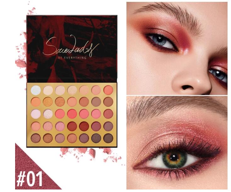 Glazed Eyeshadow palette Makeup Matte Eyeshadows Pallete Make Up High Pigmented 35 Colors Shimmer Cosmetics Wholesale