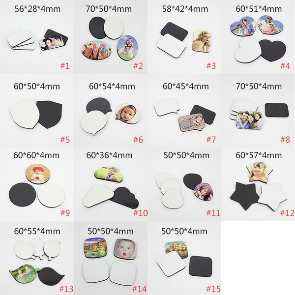 MDF Sublimation Blank Fridge Magnet Lovely Fridge Magnets Round Love Refrigerator Magnets Home Decorations XD24104