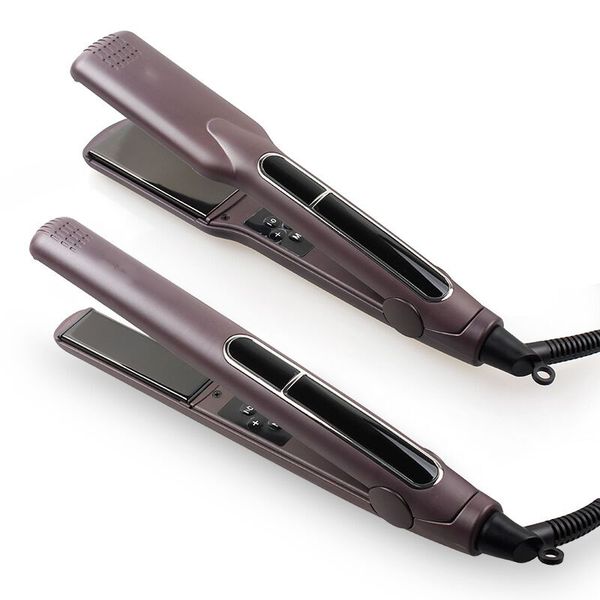 Profession Curler Hair Straightener With LCD Display Ceramic Fast Styg Flat Iron