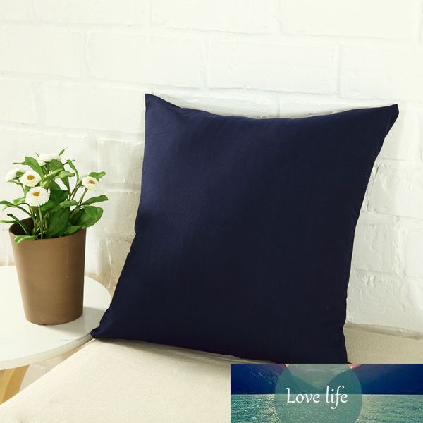 YWZN Candy Color Cushion Cover Simple Solid Color Throw Pillow Case Black and White Decorative Pillowcase Car Cushion Cover