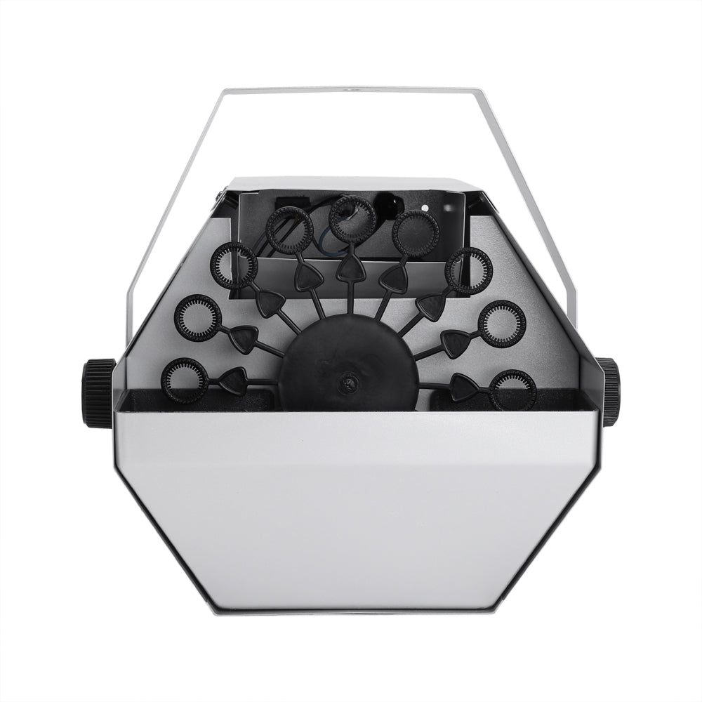 30W Iron Automatic Mini Bubble Maker Machine Auto Blower For Wedding-Bar-Party- Stage Show Silver