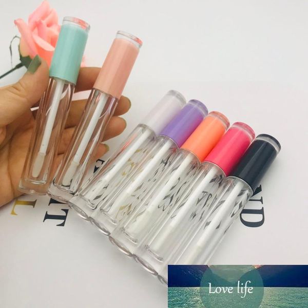 New 50-100PCS 5ML Empty Lip Gloss Tube Lip Balm Tubes,Baby Pink Cap DIY Glaze Packing Container