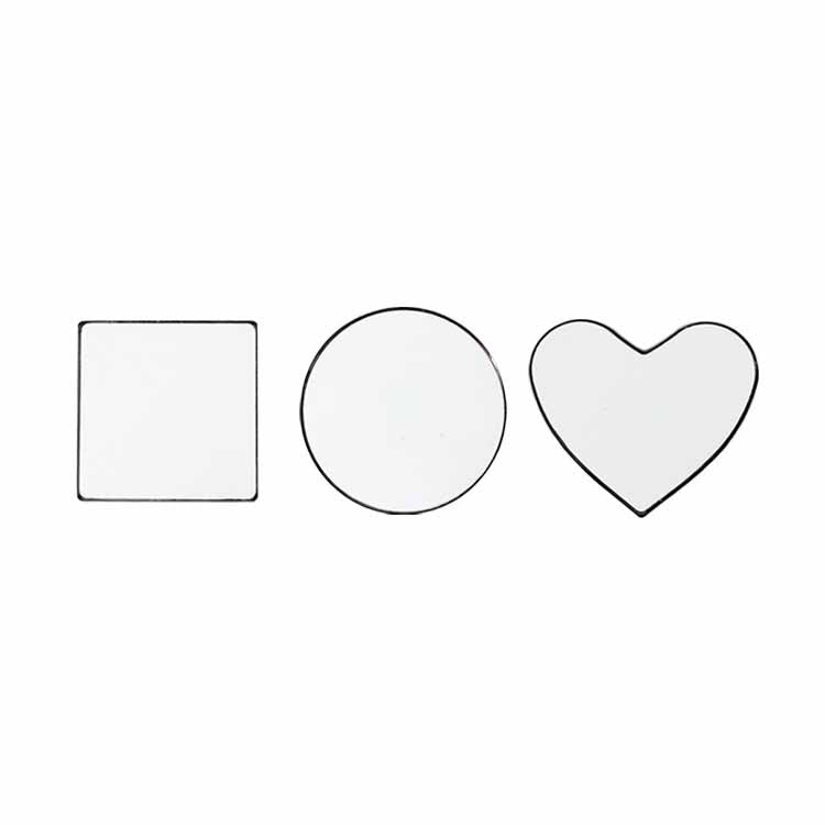 Metal Fridge Magnet Blank White Thermal Transfer Refrigerator Magnet Home Furnishing Decorate Diy Sublimation Blanks 3 Styles