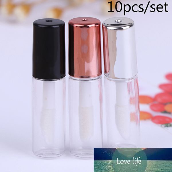 10PCS Empty Transparent PE Lip Gloss Tubes Plastic Lip Balm Tube Lipstick Mini Sample Cosmetic Container with Cap