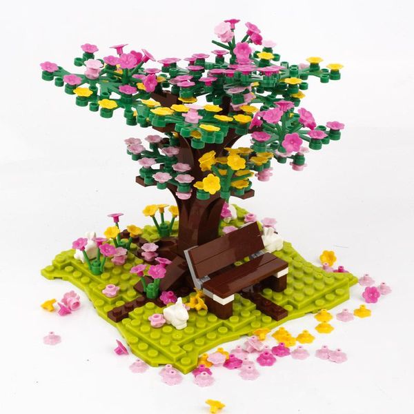 Moc Accessories Childrens Toys Tree Stools Street View Compatible City Building Blocks Plants Childrens Flowers Toy Gifts yxlpWn