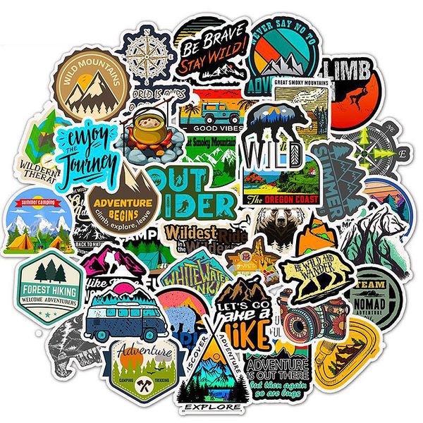 50pcs-Lot Outdoor Travel Adventure and Hiking Nature graffiti stickers for luggage Car bike skateboard DIY Waterproof sticker