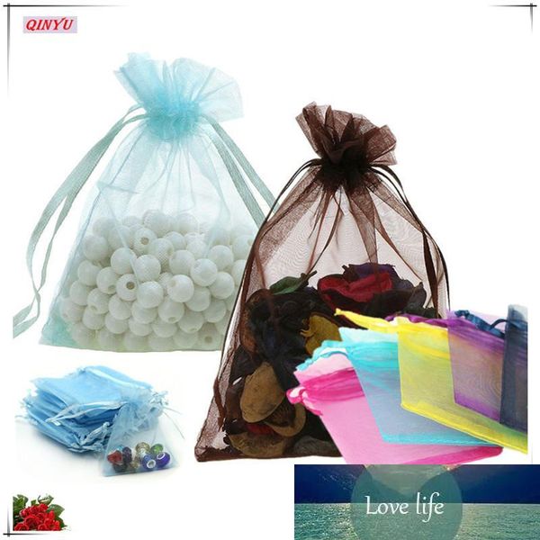 50Pcs 10x15cm Organza Bags Wedding Candy Bag Jewelry Pouches Packaging Organza Souvenir Party Favor Candy 6ZSH314