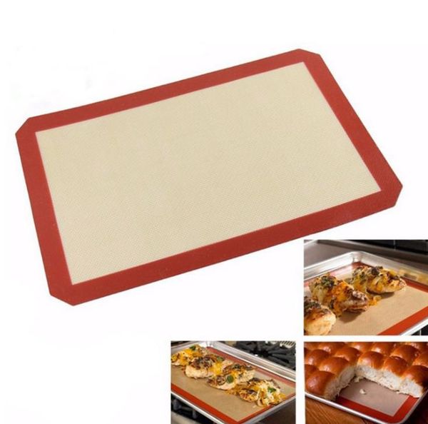 Large Red Non-stick Silicone Mat Square Food Grade Non Stick Baking Cookie Sheets size 8.5&quot; X 11.5 &quot; SN5055