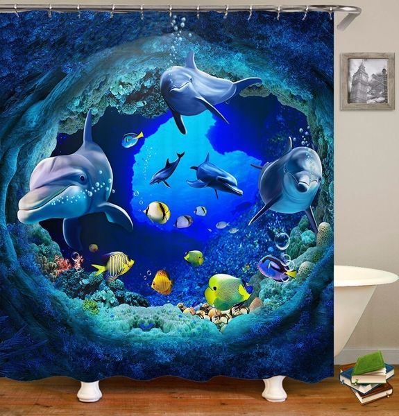 VOZRO Elephant Shower Curtain Bathroom Bath Douchegordijn Rideau De Douche Pascoa Cortina Splatoon Youtube London Whal Chucky Y200108