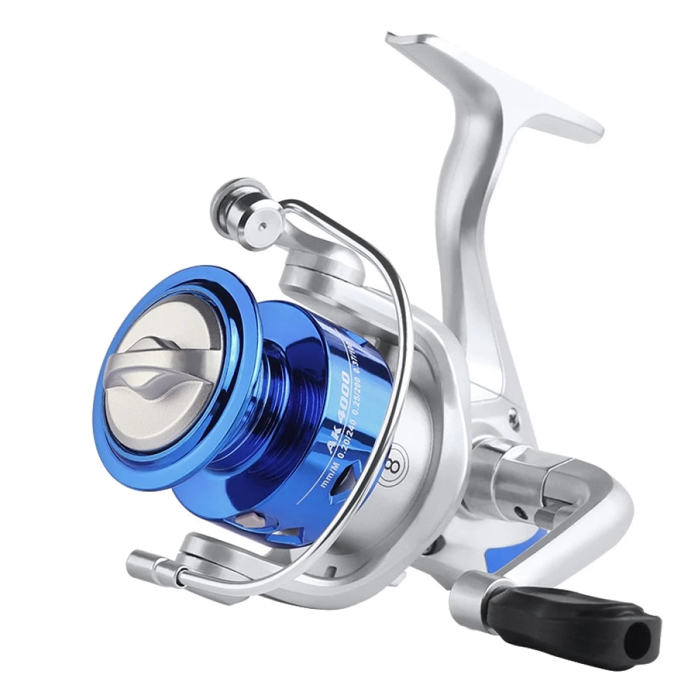 Fishing Spinning Reel Spool Baitcasting AK1000-7000 Max Drag 5KG 5.2:1 Metal Drive Gear High Speed Salt Water FishingSpinning Reels