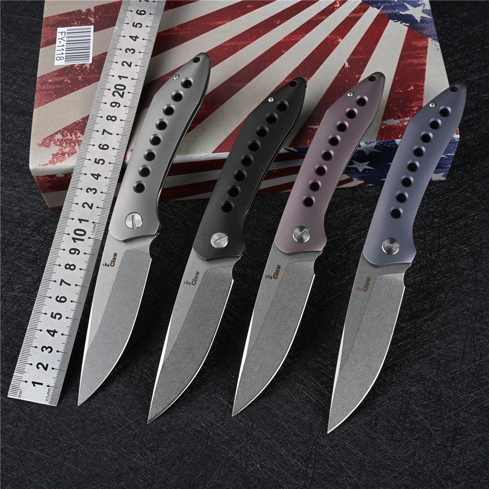 Folding Blade Knife S35VN Outdoor Camping Hunting Survival Pocket Knives CSGO Self Defense Tactical Utility EDC Hand Tool Titanium Handle