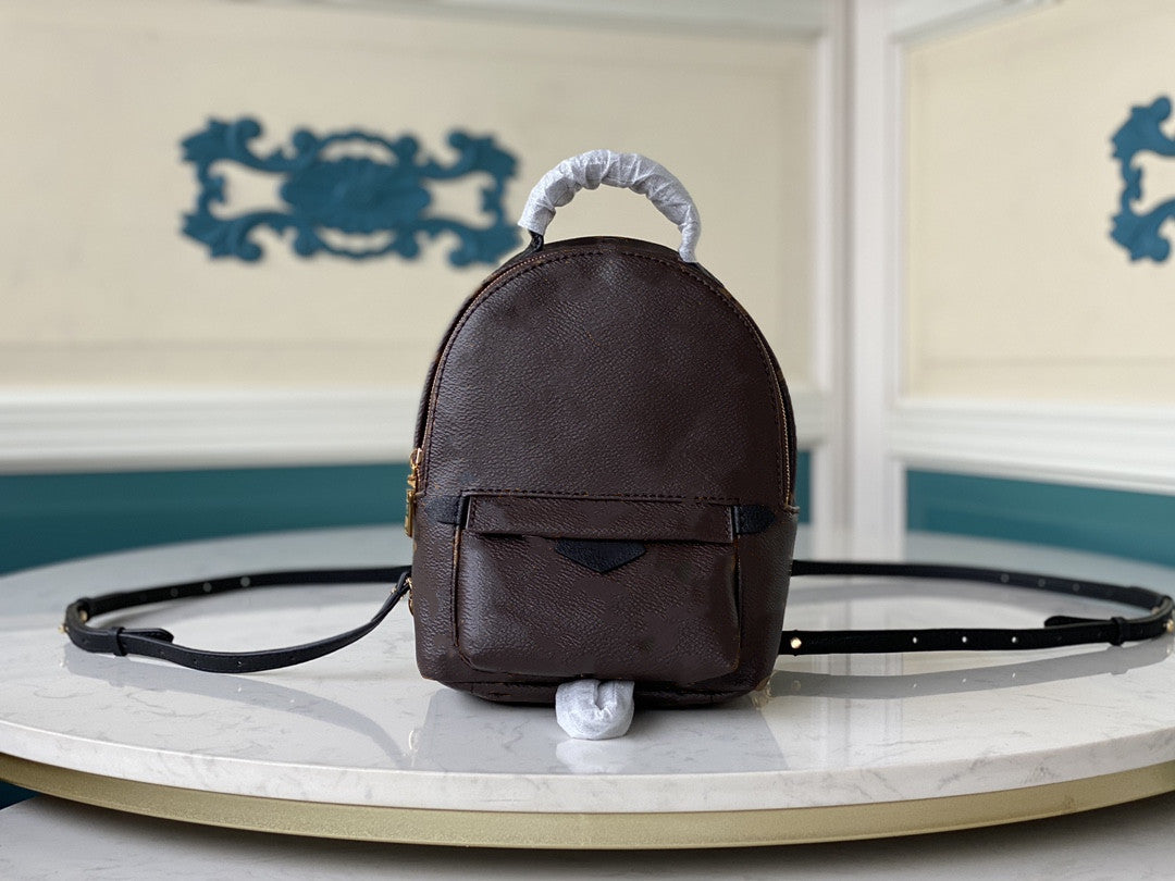 Mini backpack lady Genuine Leather Backpacks fashion back pack women handbags Presbyopic Mini shoulder bag Handbag Purse Cross body bag